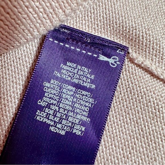 Ralph Lauren Collection Summer Pink Italian Mulberry Silk Turtleneck Sweater - Picture 5 of 17